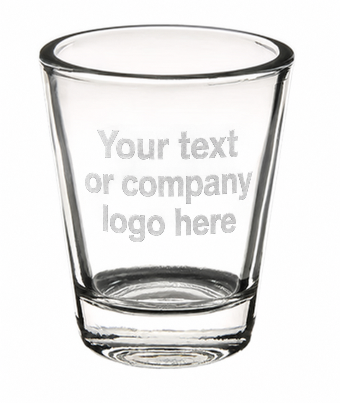 Shot Glass engraved with Your text or company logo here